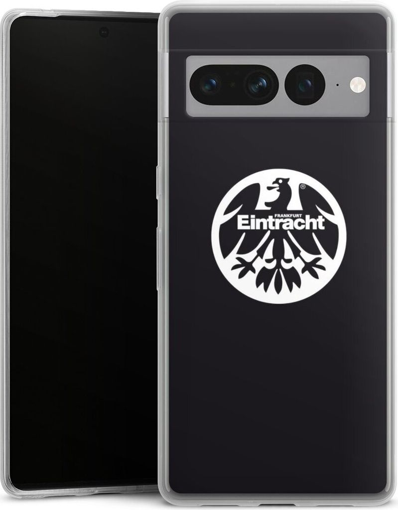 DeinDesign Slim Hülle für Google Pixel 7 Pro Silikon Case Ultra Dünn Handyhülle Adler Eintracht Frankfurt Logo
