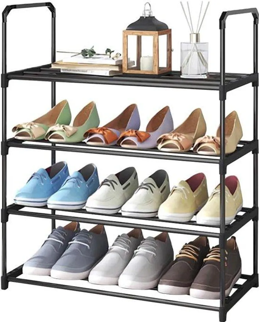 Étagère à chaussures modulable de 3 à 6 étages pour salon et chambre