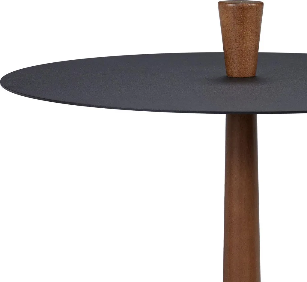 Table basse ronde industrielle gain de place pour petits salons urbains - 7
