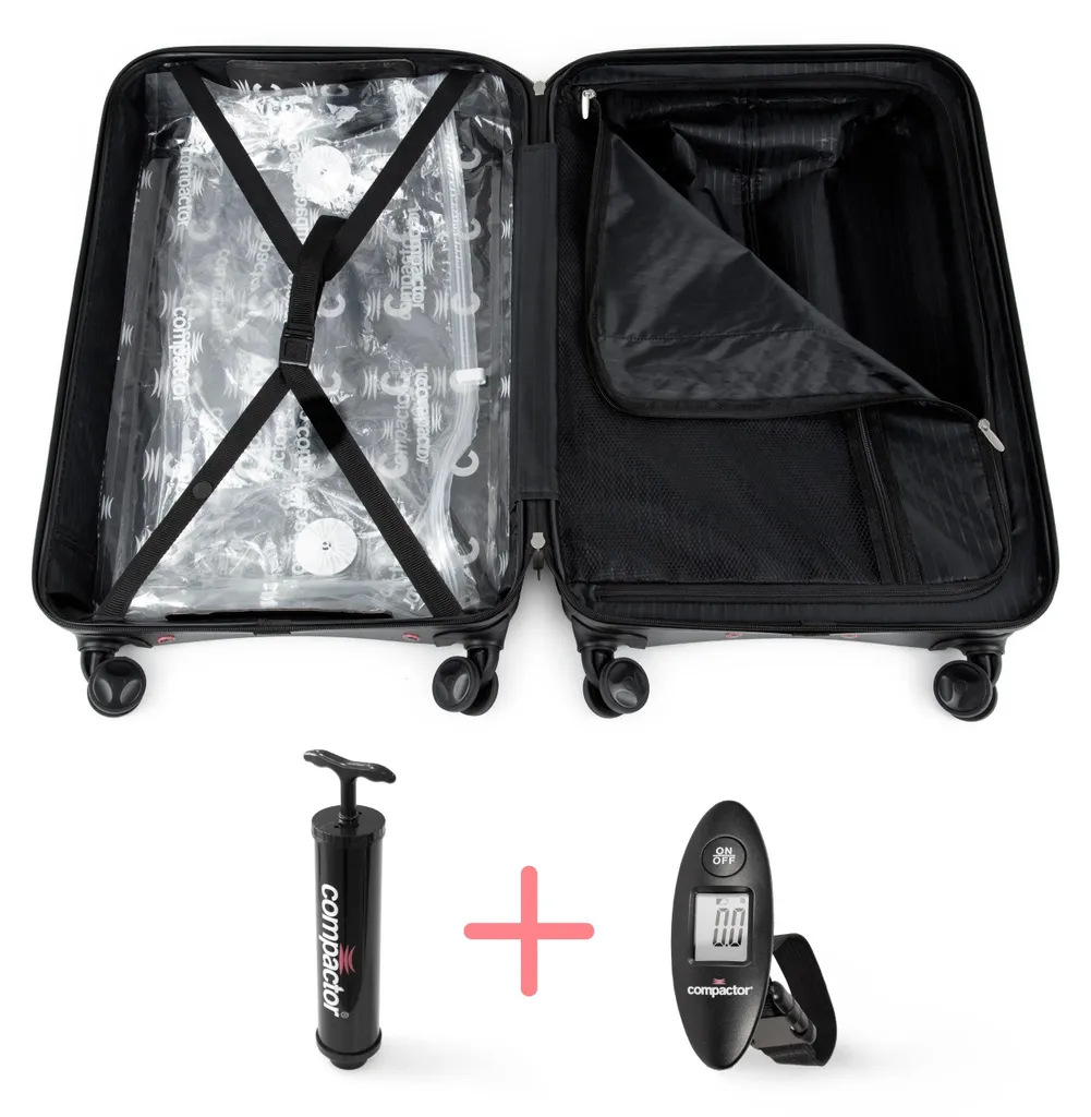 Valise Cabine pour Avion 40x20x55 cm Compactor Bleu - Spéciale Petit Format - 3