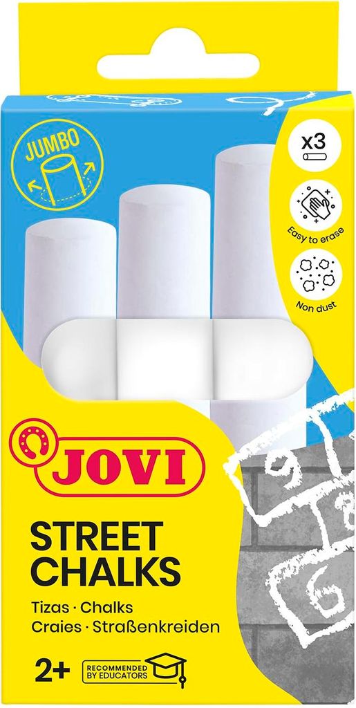 Jovi Tafelkrijt CLASSCOLOR STREET, 3 stuks, wit Productafbeelding 