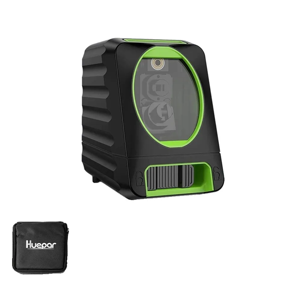 Niveau laser autolissant faisceau vert 45m Huepar avec support pince