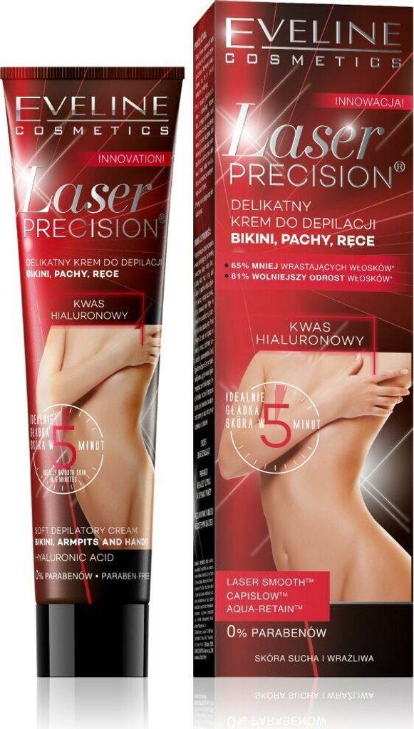 Eveline Cosmetics Laser Precision – feuchtigkeitsspendende, beruhigende Enthaarungscreme