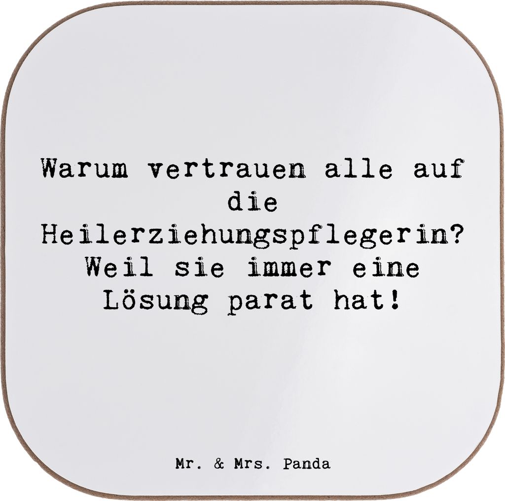 Mr. & Mrs. Panda Holzuntersetzer Spruch Produktbild 