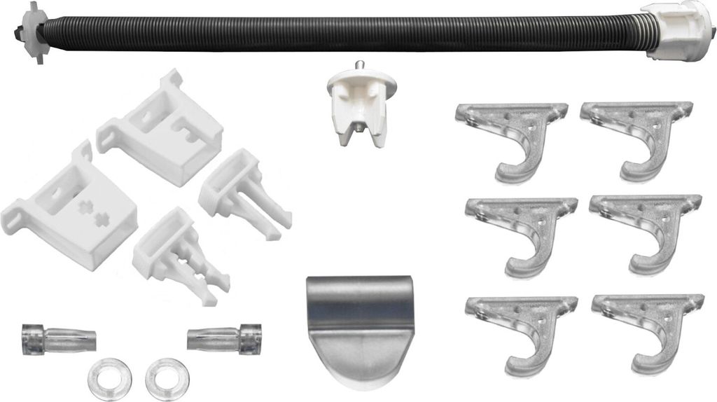 Komplettset für Klett-Rollläden inklusive Federmechanismus Produktbild 