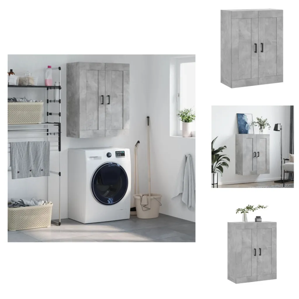 OFFERTA Armadio a Muro vidaXL Grigio Cemento 69,5x34x90 cm