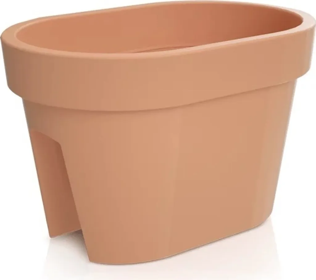 Pot de balcon en terre cuite Lofly pour balustrade et garde-corps ext