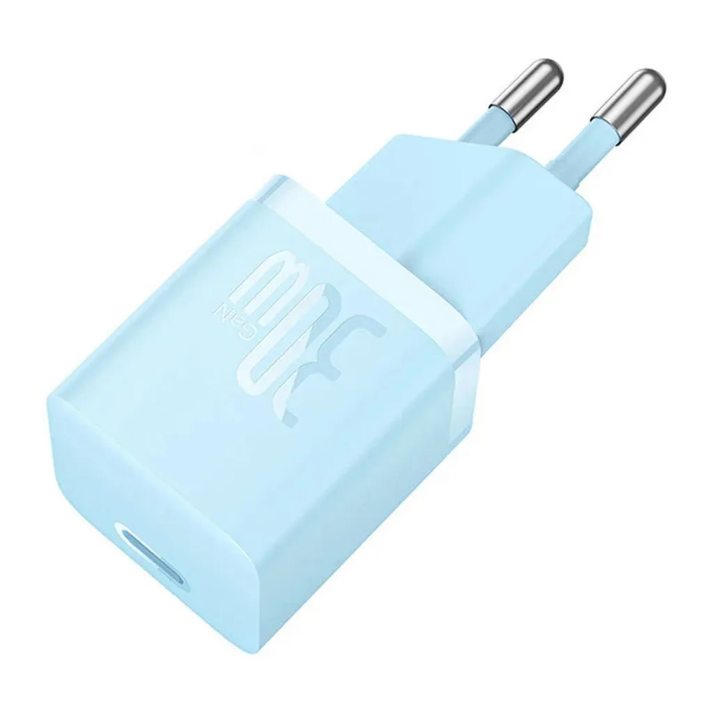 Baseus Mini Chargeur GaN5 30W Bleu : Performance et Format Ultra Petit - 11