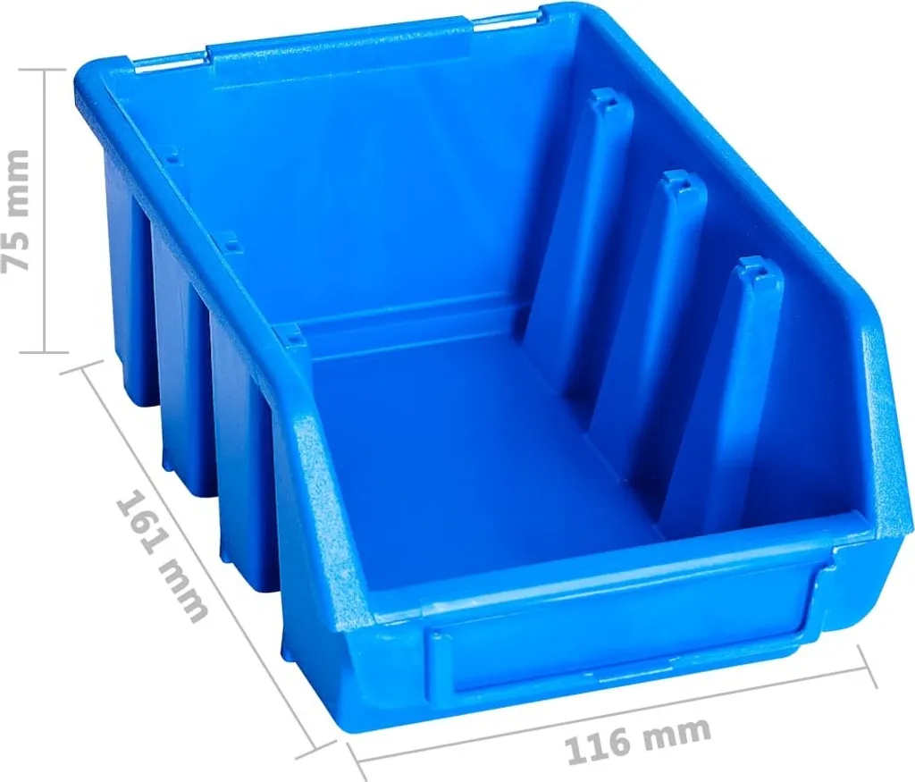 Solution Anti-Désordre : Set 96 Récipients Muraux de Rangement Atelier - 7