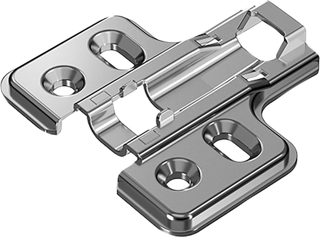 HETTICH Veosys Kreuzmontageplatte, Distanz 0mm, Edelstahl Produktbild 