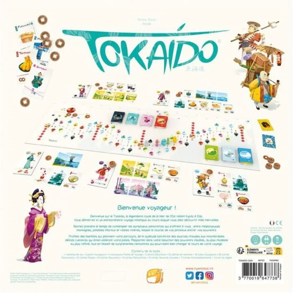 Jeu de table Tokaido Asmodee version 10ème Anniversaire en français - 3