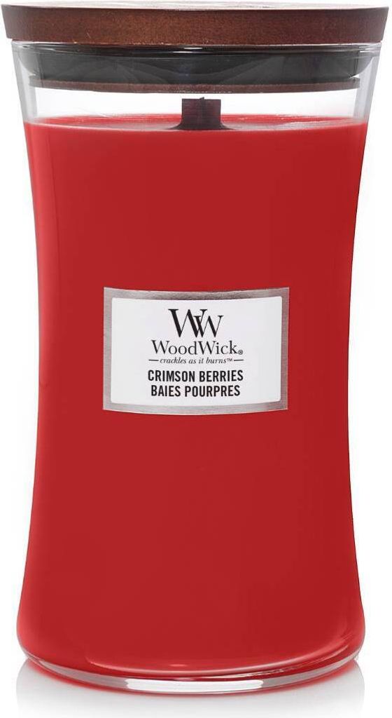 WoodWick Crimson Berries vonná svíčka s dřevěným knotem Zdjęcie produktu 