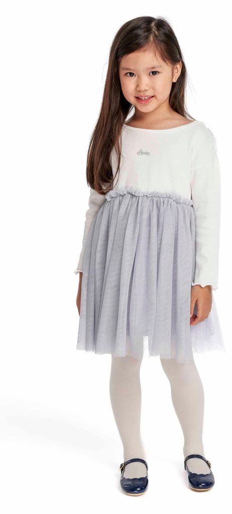 Minoti Kleid Weiß Gr. 92 für Mädchen