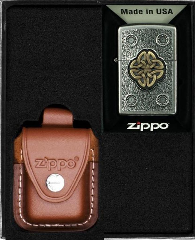 ZIPPO Feuerzeugset CELTIC KNOTT Geschenkset Nr. 4