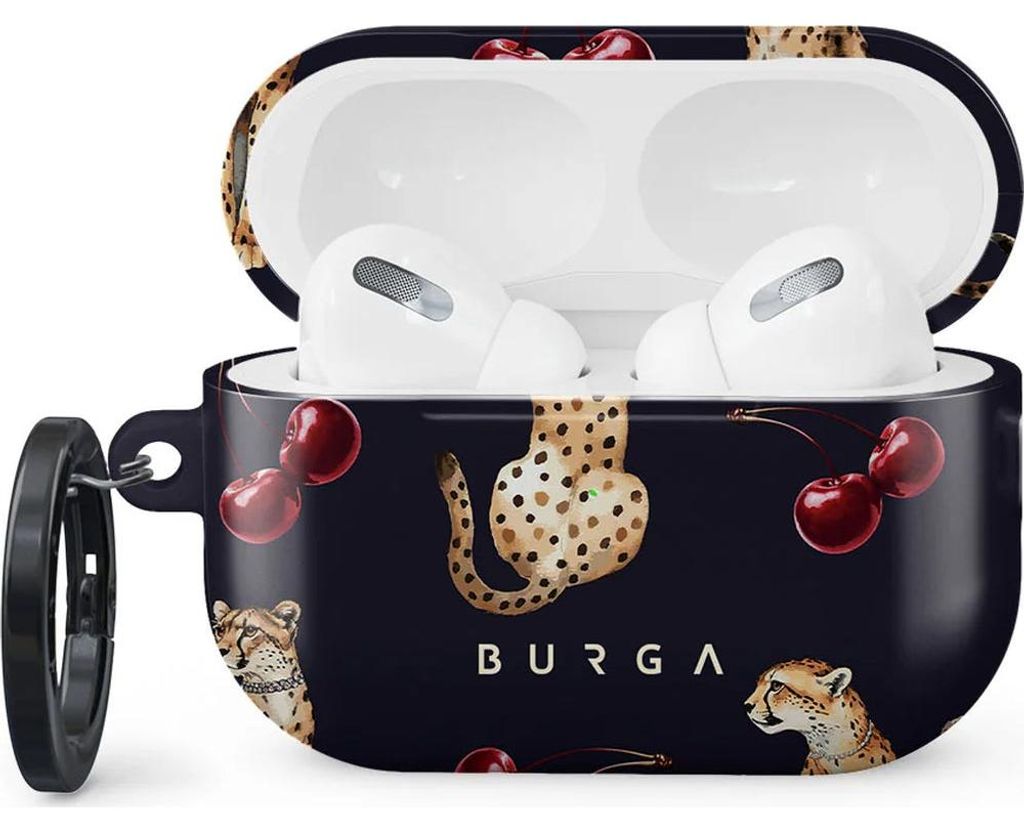 Schutzhülle für AirPods Pro 2, Burga Cougar , Dunkelblau mit Muster