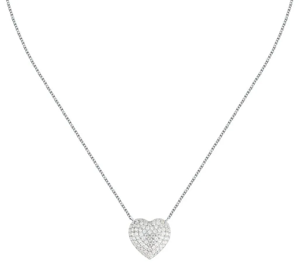 Collier Femme Argent Cœur Cadeau Idéal pour Anniversaire et Fêtes