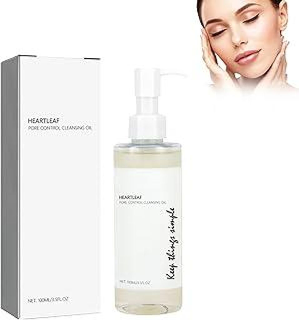 100ml Natural Cleansing Hydrophilic Facial Makeup Remover Oil,Hydrophiles Gesichtsreinigungsöl, Augen und Lippen Makeup Entferner Ein leichter, sa...