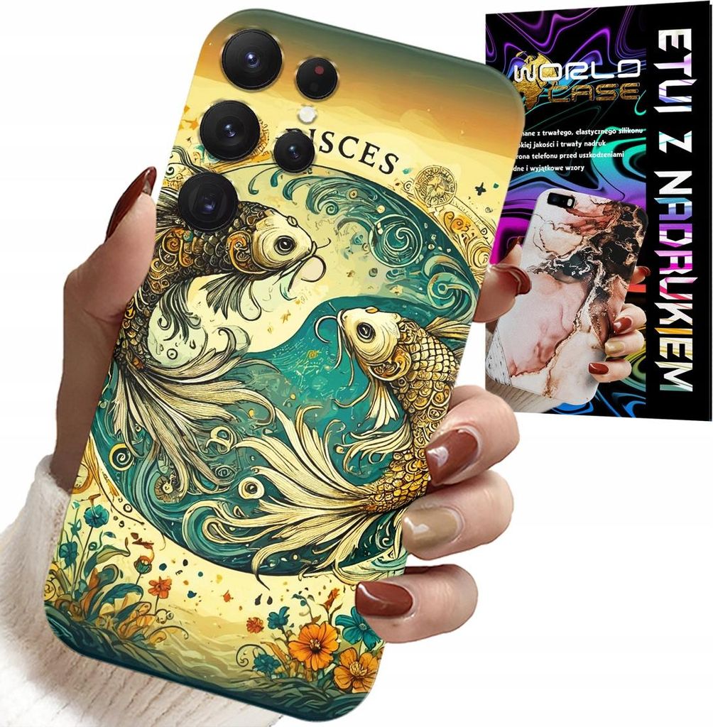 Hülle Für Samsung Galaxy S25 Ultra - Sternzeichen, Fische Astronomie + Folie