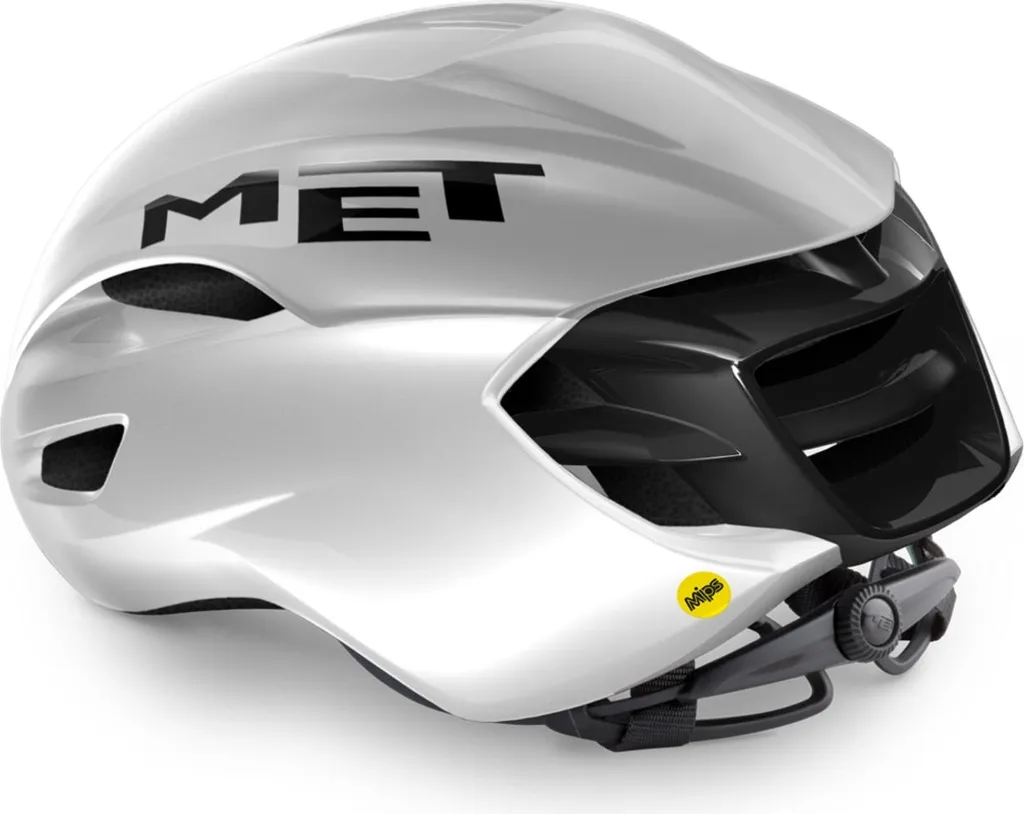 Casque MET Manta MIPS blanc brillant avec protection multidirection