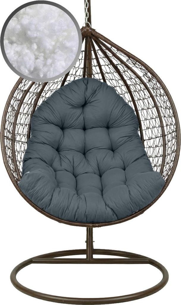 Cuscino AMPO per poltrona sospesa 120×100 cm, cuscino da Immagine del prodotto 