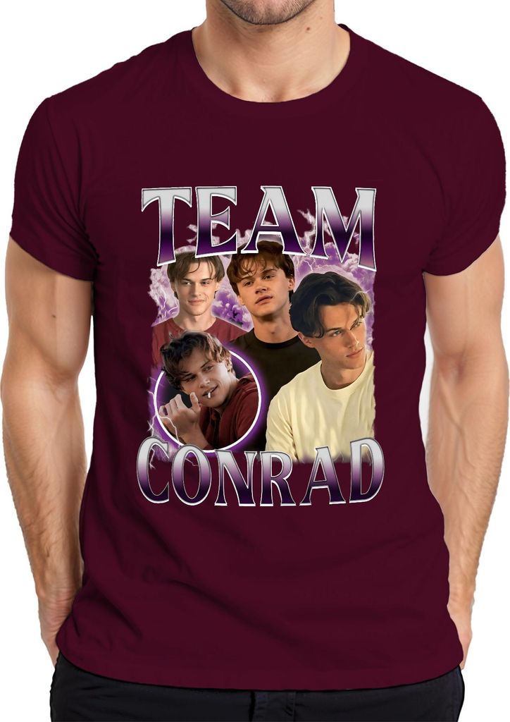 Team Conrad Fan Geschenk Fanclub Serienfan The Summer I Got Pretty Herren T-Shirt, Burgundy, M