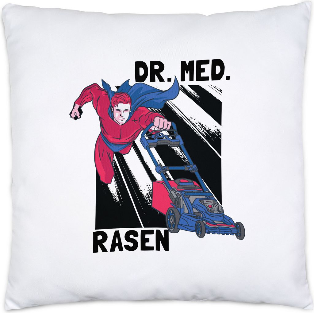 Dr. Med. Rasen Kissen Doktor Gartenarbeit Superman Superkraft Rasenmäher Gartenpflege Rasen Garten Pflege
