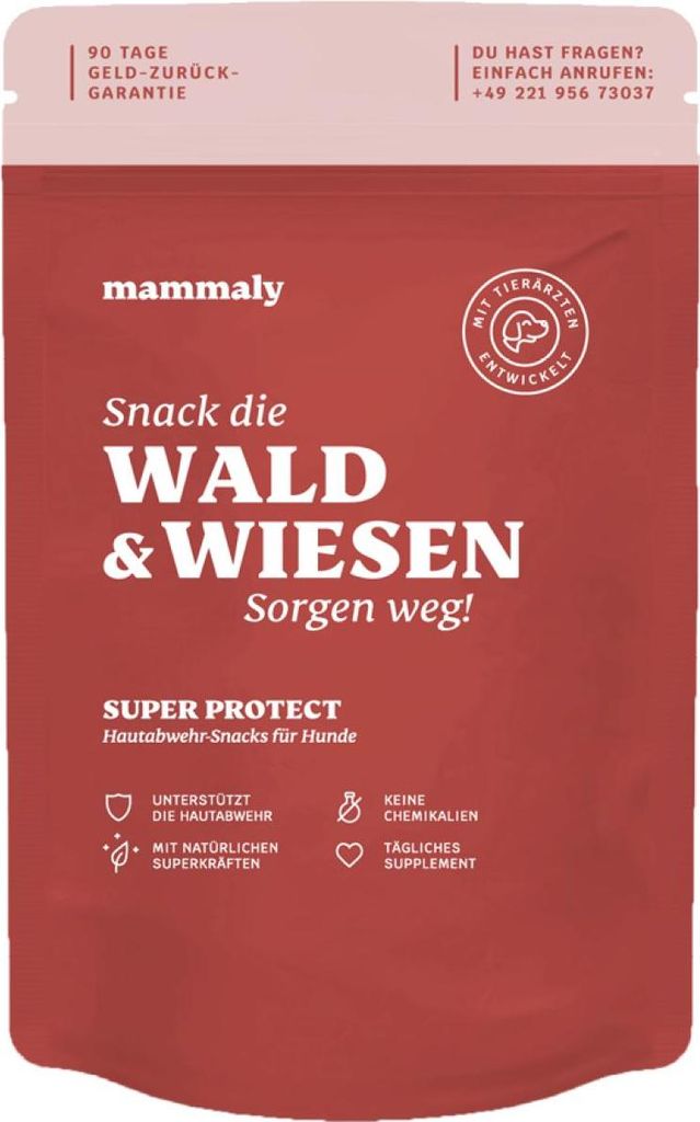 mammaly Super Protect Hautbalance-Snacks für Hunde 325g Produktbild 