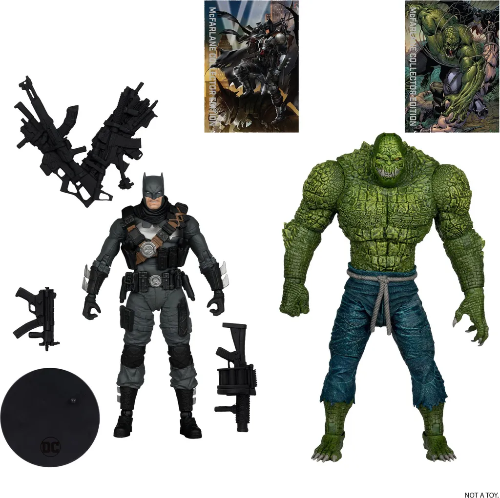 Pack de 2 figurines Batman et Killer Croc DC Multiverse McFarlane