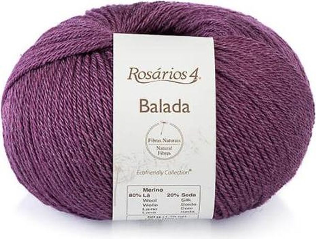Rosarios 4 Balada 37 Garn, 50g/140m, 80% Wolle 20% Seide, Lilałużxtrell+