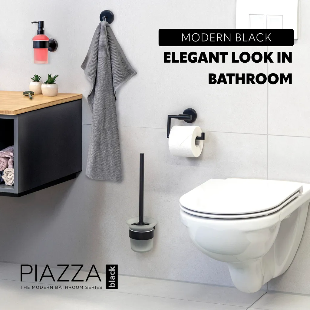 Bremermann Linea Bagno Piazza – Cestello Portaoggetti Da Doccia In Acciaio Inox, 30x10x23 Cm, Montaggio A Parete, Portata 3 Kg - 2