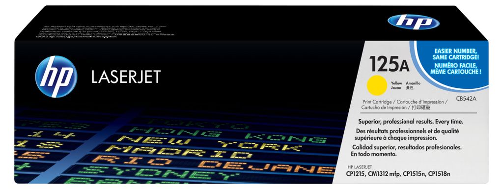 HP Žltá originálna tonerová kazeta 125A LaserJet, 1400 Obrázok produktu 