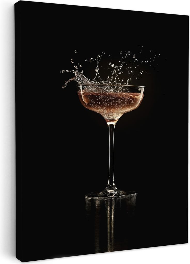 Wanddeko 30x40 cm - Getränk - Cocktail - Spritzer, Leinwand bilder, Wanddeko Wohnzimmer