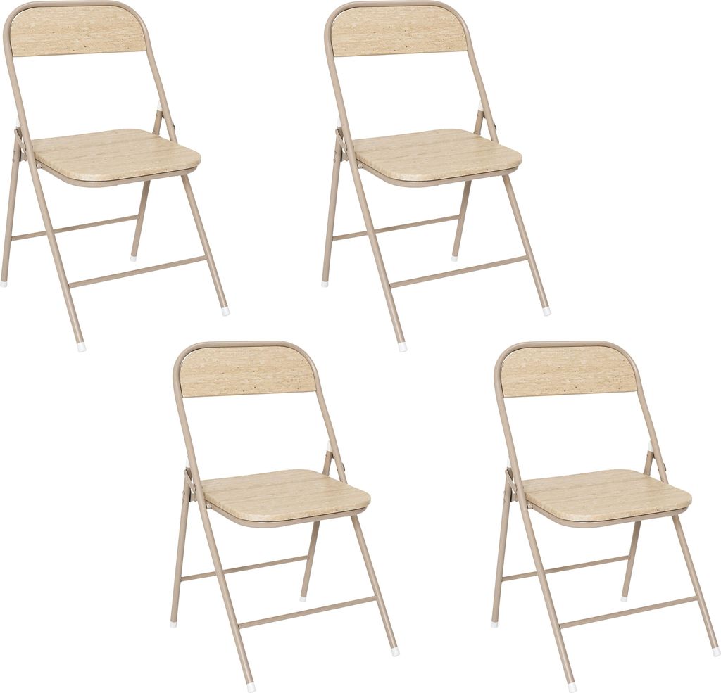 Lot de 4 Chaises - HOME DECO FACTORY - Terra Nova - Pliante Image du produit 