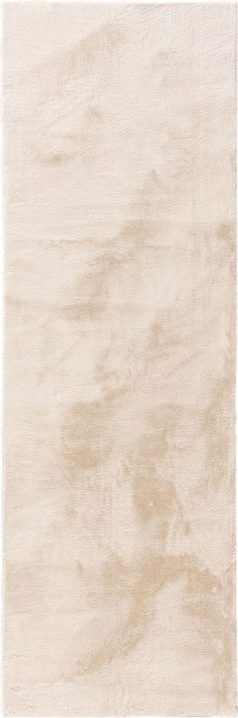 benuta Teppich Wohnzimmer Furry Beige 80x250 cm Fellteppich Produktbild 