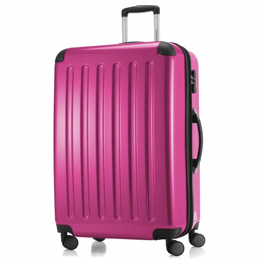 HAUPTSTADTKOFFER - Alex - Großer Hartschalen-Koffer Koffer Trolley Rollkoffer Reisekoffer, 75 cm, 119 Liter,Magenta