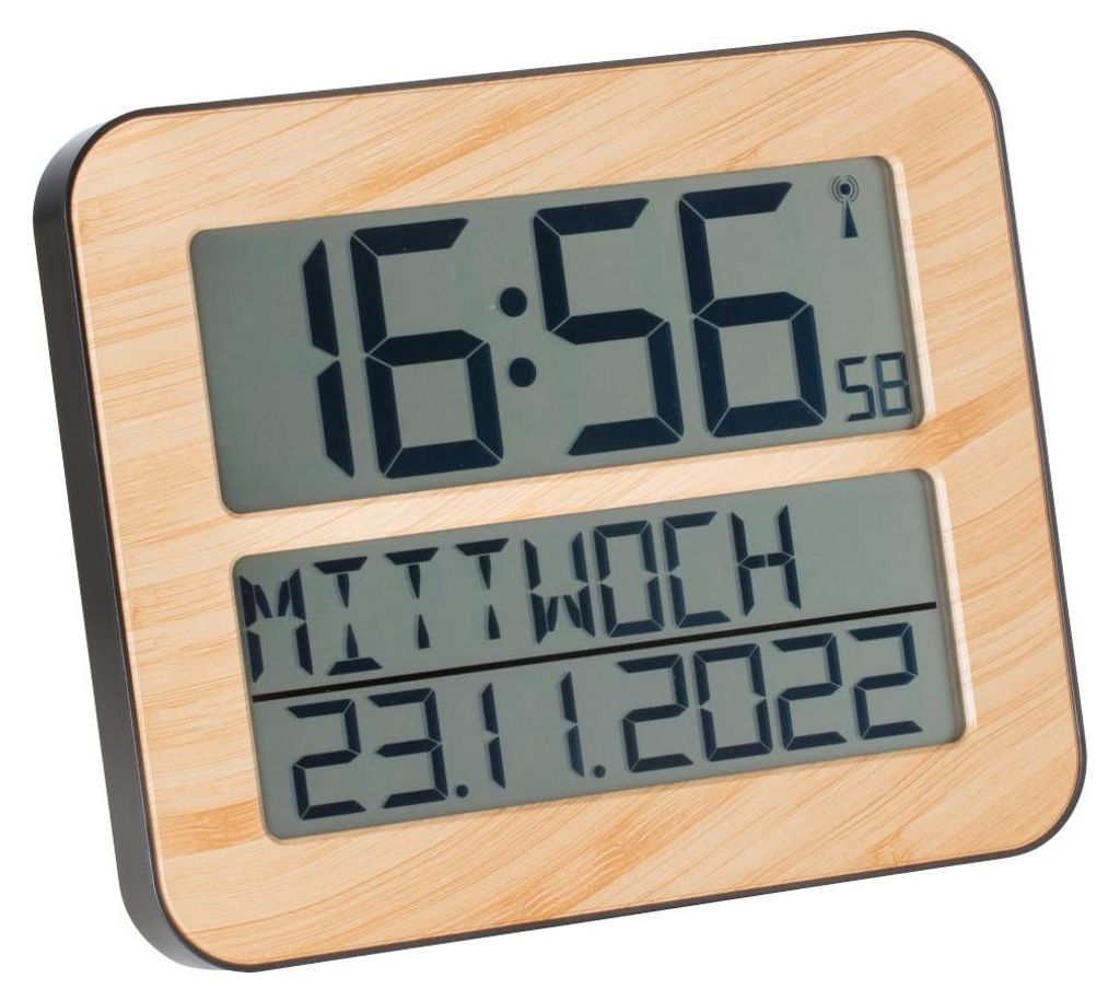 Digitale Funk-Wanduhr TimeLine Max TFA 60.4512, mit Produktbild 