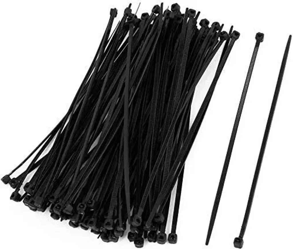 Stock 100 Fascette di Cablaggio 7,2x250mm Nere - Offerta Cantiere e Fai-da-te