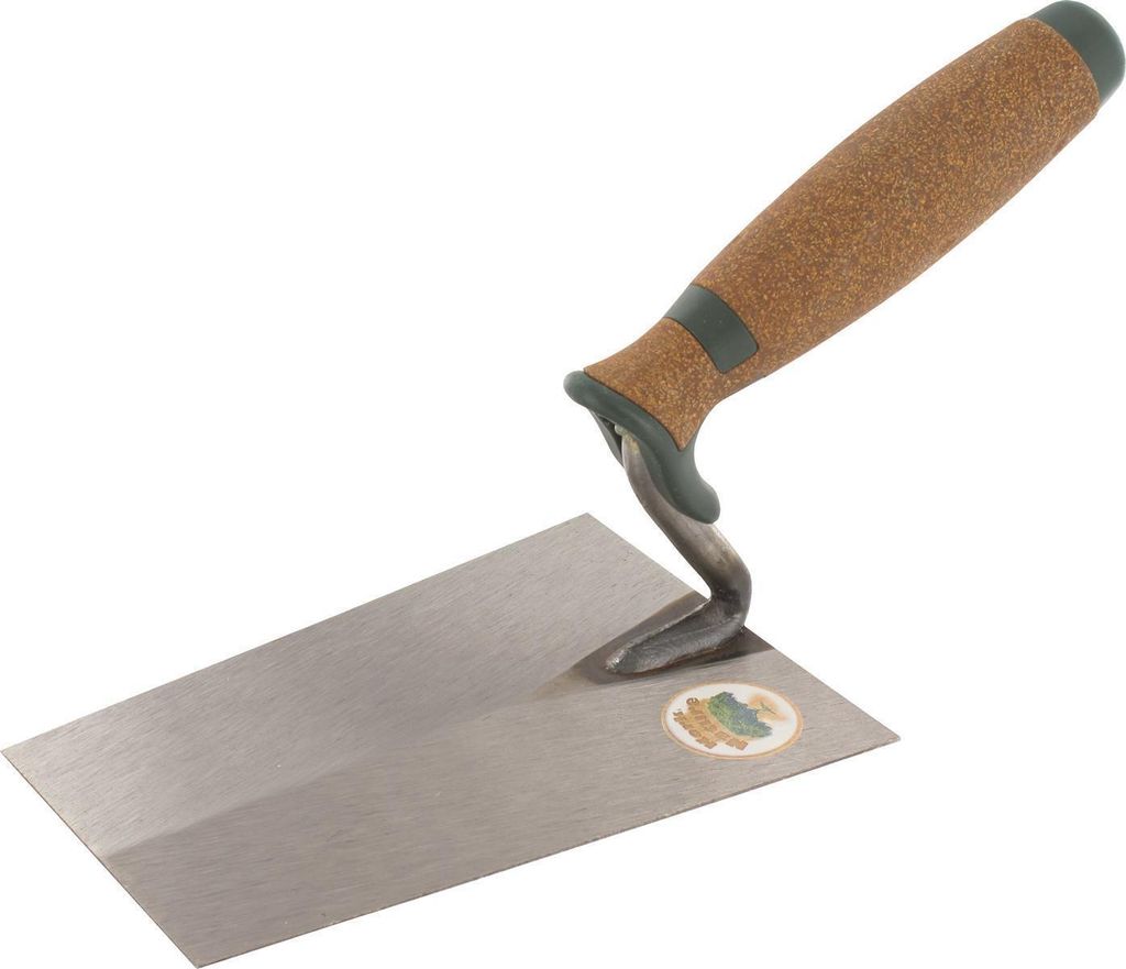 TRIUSO Kantige Kelle "Stukkateurkelle" mit Korkgriff 160 mm