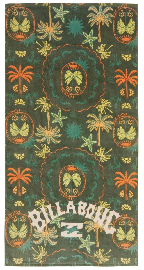 Billabong Waves Towel Moss Green .