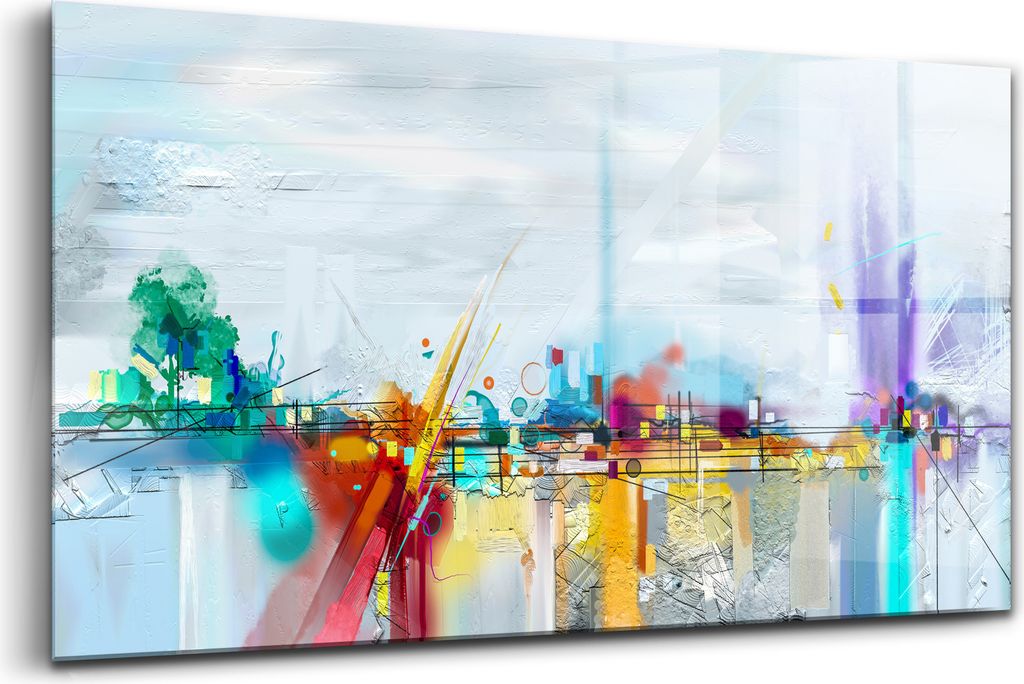 120x60 - Glasbilder - Bilder auf Wandbild - Foto auf Glas - Abstrakte Brücke