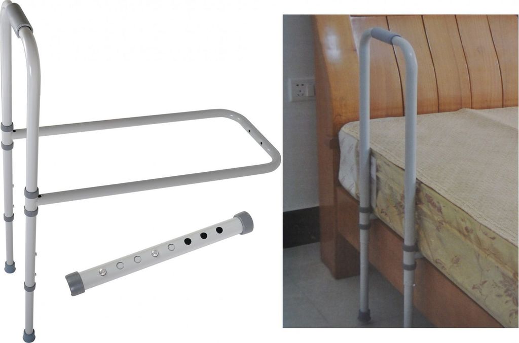 Bett Aufstehhilfe Metall bis 120kg höhenverstellbar Hilfe Gestell verstellbar