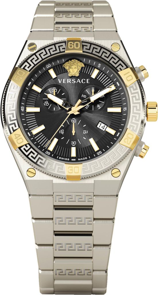 Versace Herren Uhr Armbanduhr Chronograph Sporty GRECA Produktbild 