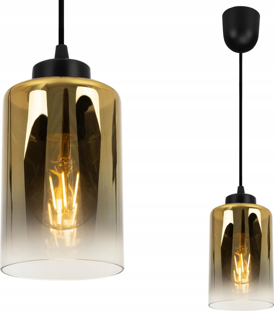 Deckenlampe Hängelampe Kronleuchter Loft elegant gold für Küche und Wohnzimmer