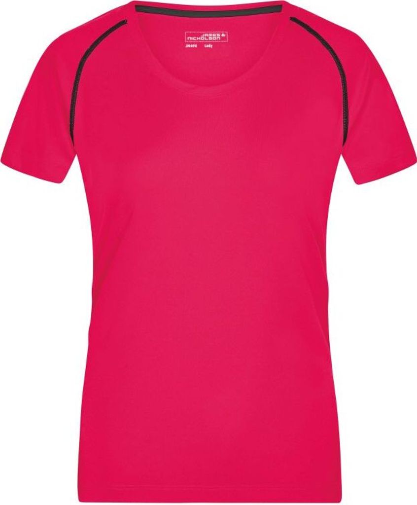 Funktions-Shirt für Fitness und Sport bright-pink/titan, Gr. L