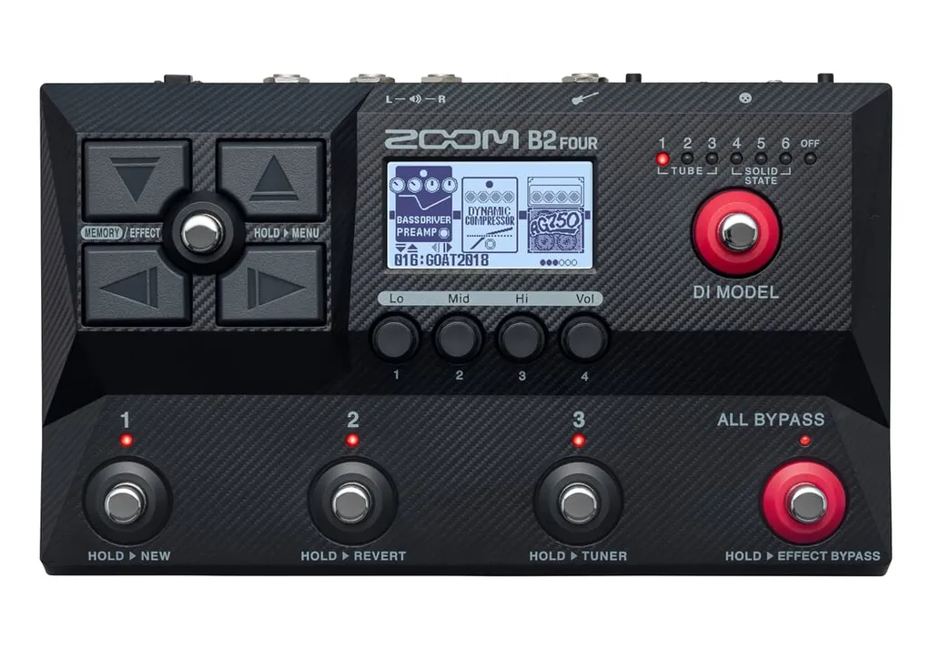 Zoom B2 FOUR Station de Travail pour Basse Idéale pour Scène et Studio