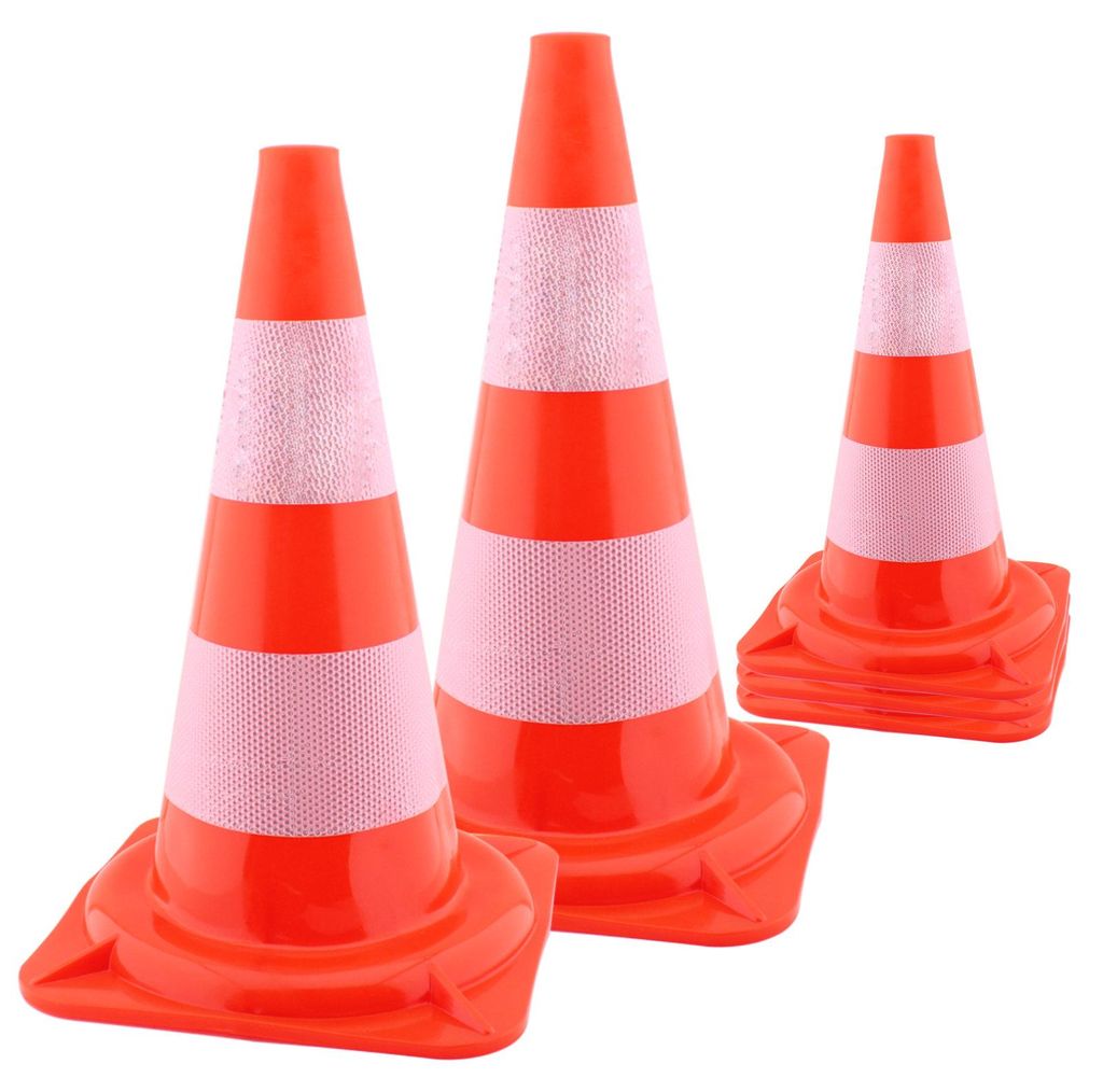 Verkehrspylon Pylon Hütchen Verkehrsleitkegel Warnkegel Markierungskegel Absperrkegel Warnbake Leitpfosten Lübecker Hut Parcours 5 Stück