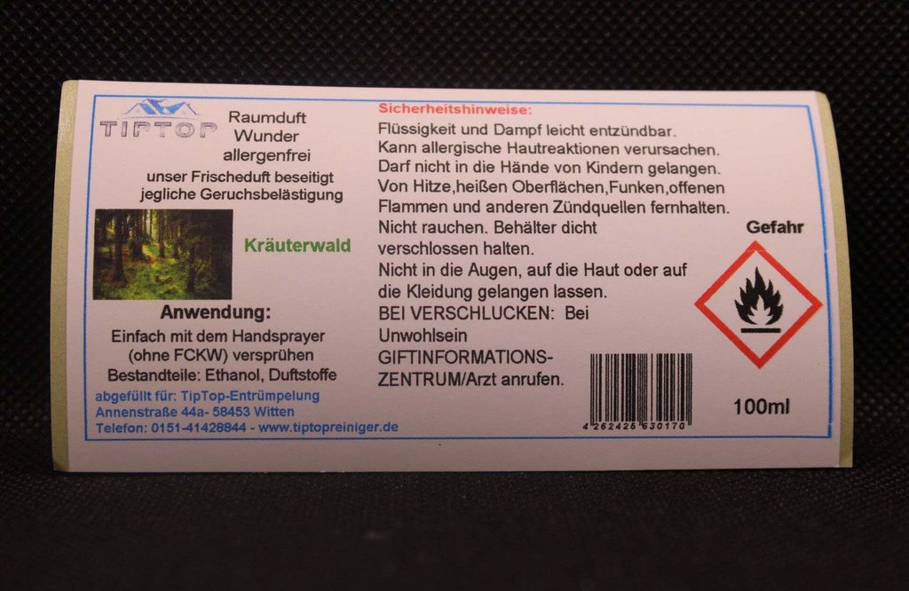 Raumduft-Wunder Allergenfrei -100ml- mehrere Duftnoten zur Auswahl – Kräuterwald