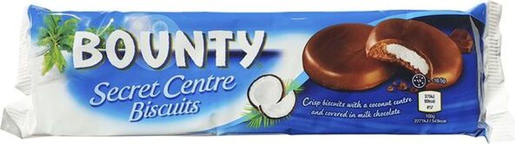 Bounty - Secret Centre Biscuits 132g Produktbild 