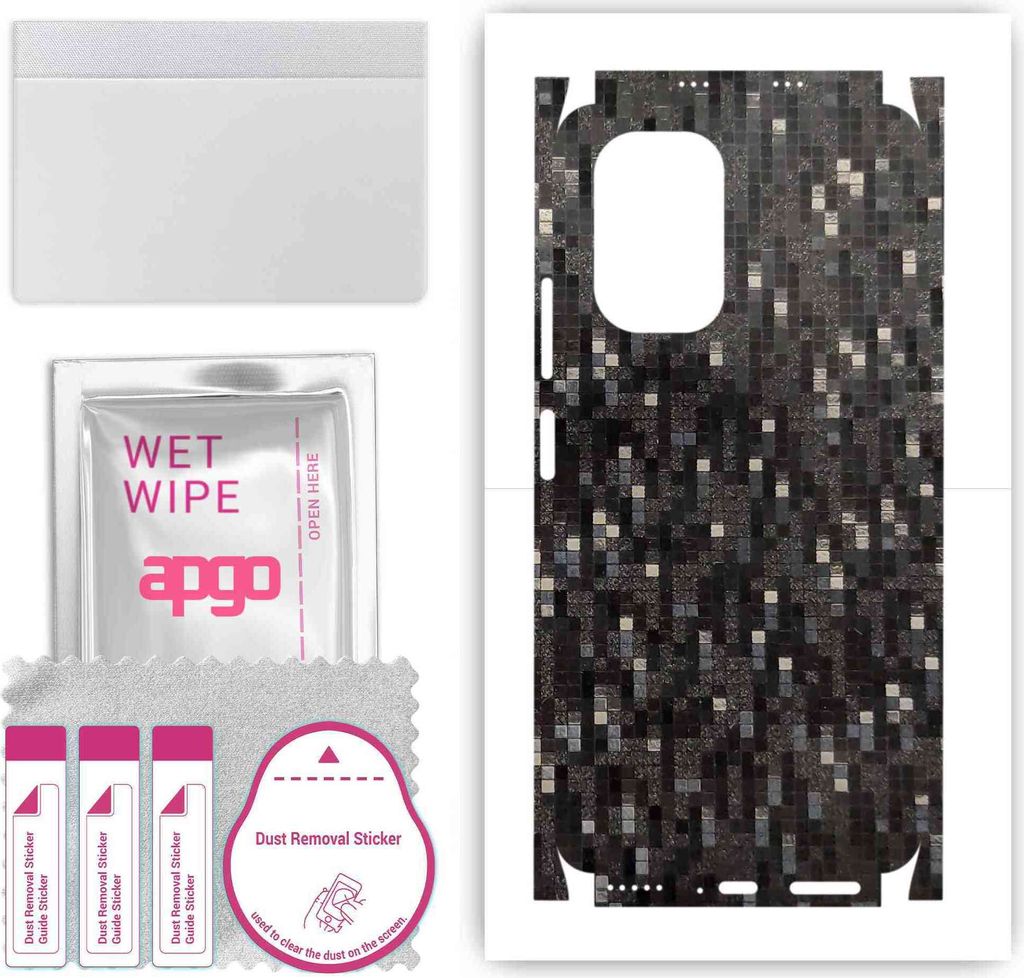 apgo Rückseite + Seiten Schutzfolie, Skin, kompatibel mit Xiaomi Mi 11X Pro, Hinten Displayschutzfolie aus Vinylfolie, kratzfest, einfache Montage...