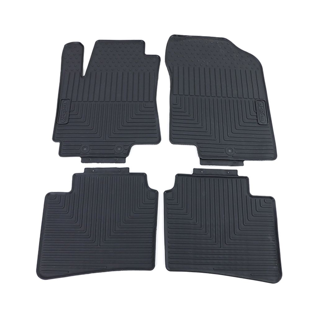 Premium Gummi Fußmatten Set 4-teilig Schwarz für Kia Rio UB 11-16